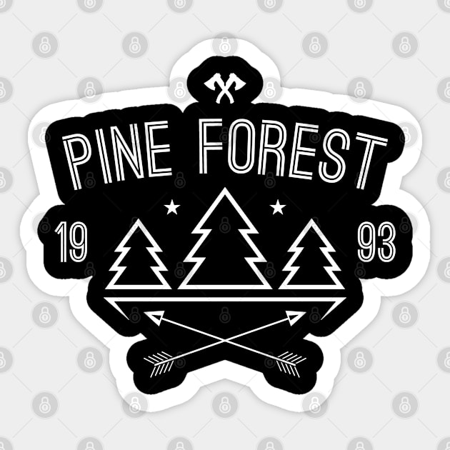 Pine forest Sticker by p308nx